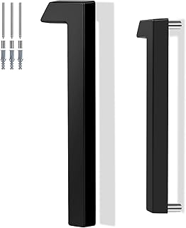 QPMWDBSZ 6 Inch Floating House Number For Outside, Anti-Rust Modern Numbers | With Mailbox Yard Home Front Door Zinc Alloy Black ,911 Visibility Signage