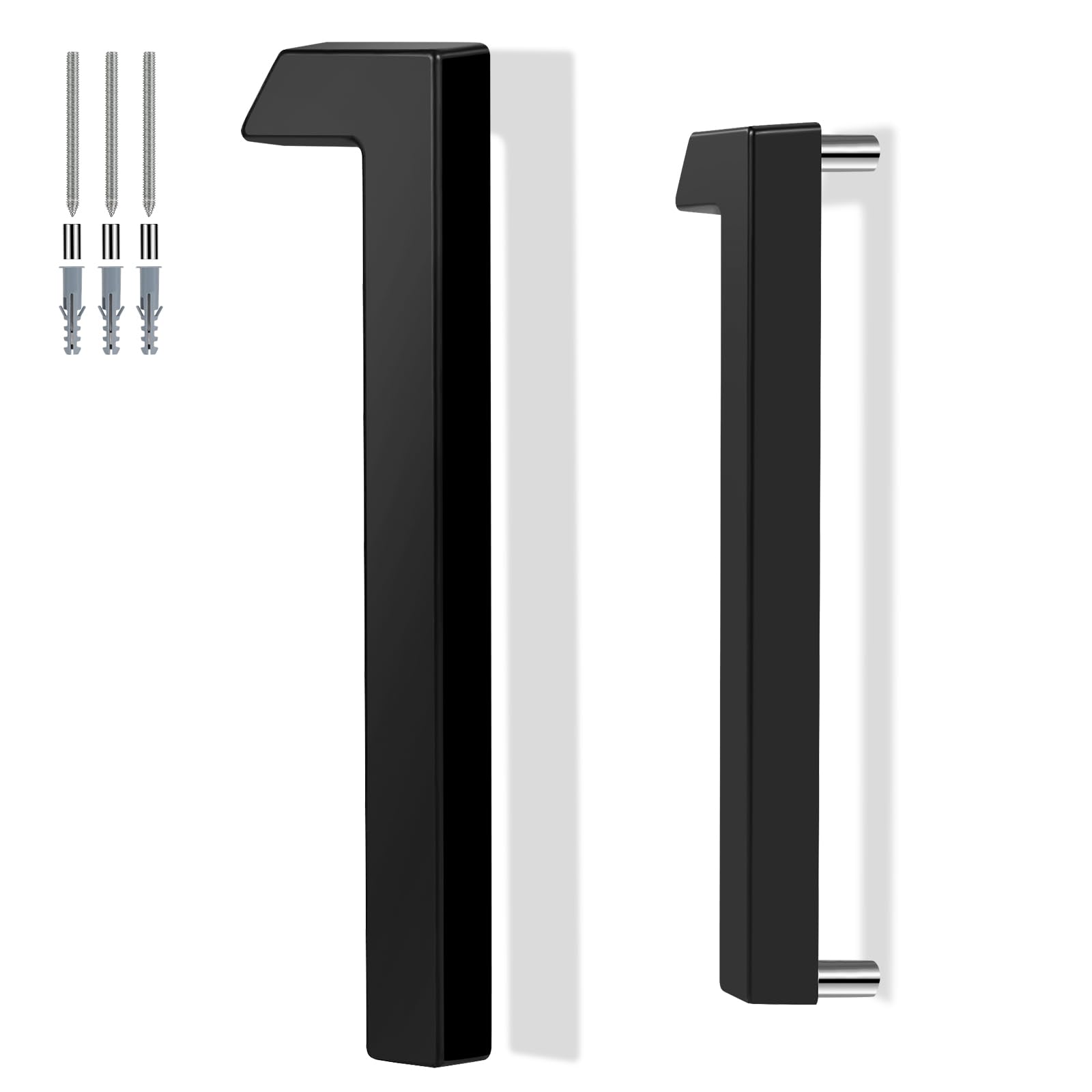 QPMWDBSZ 6 Inch Floating House Number For Outside, Anti-Rust Modern Numbers | Wi