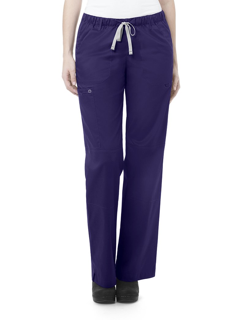 WONDERWINK Womens Wonderwork Plus Size Straight Leg Cargo Scrub Pant