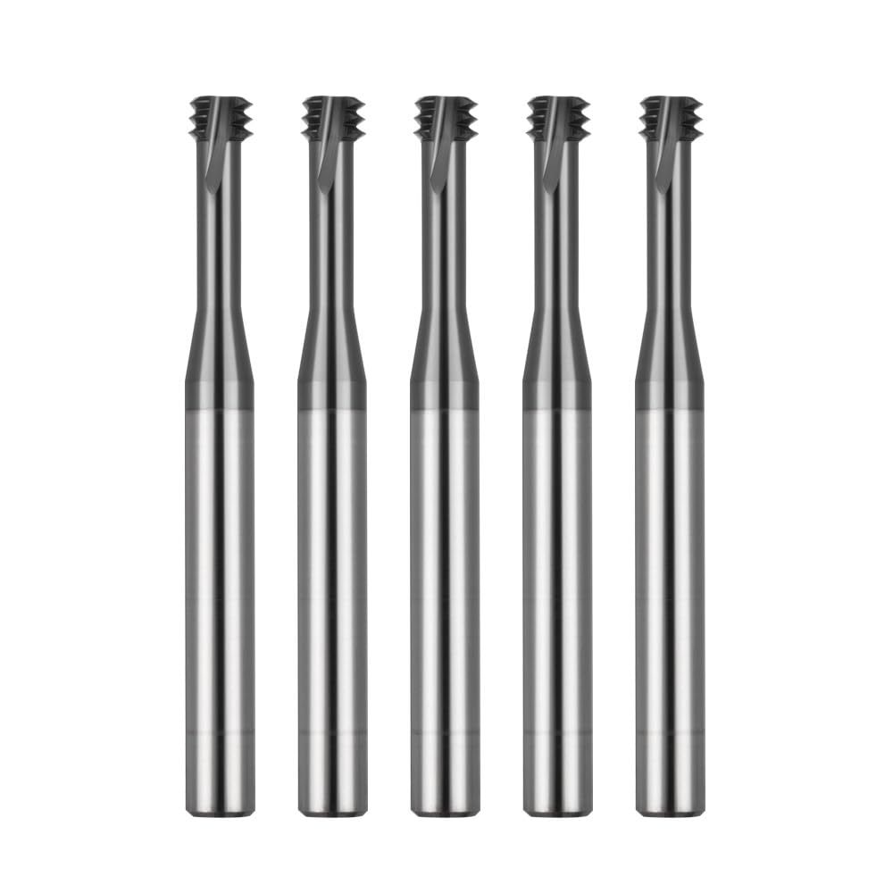 Metric Thread Milling Cutter Solid Carbide for Stainless Steel (5pcs M4×0.7)