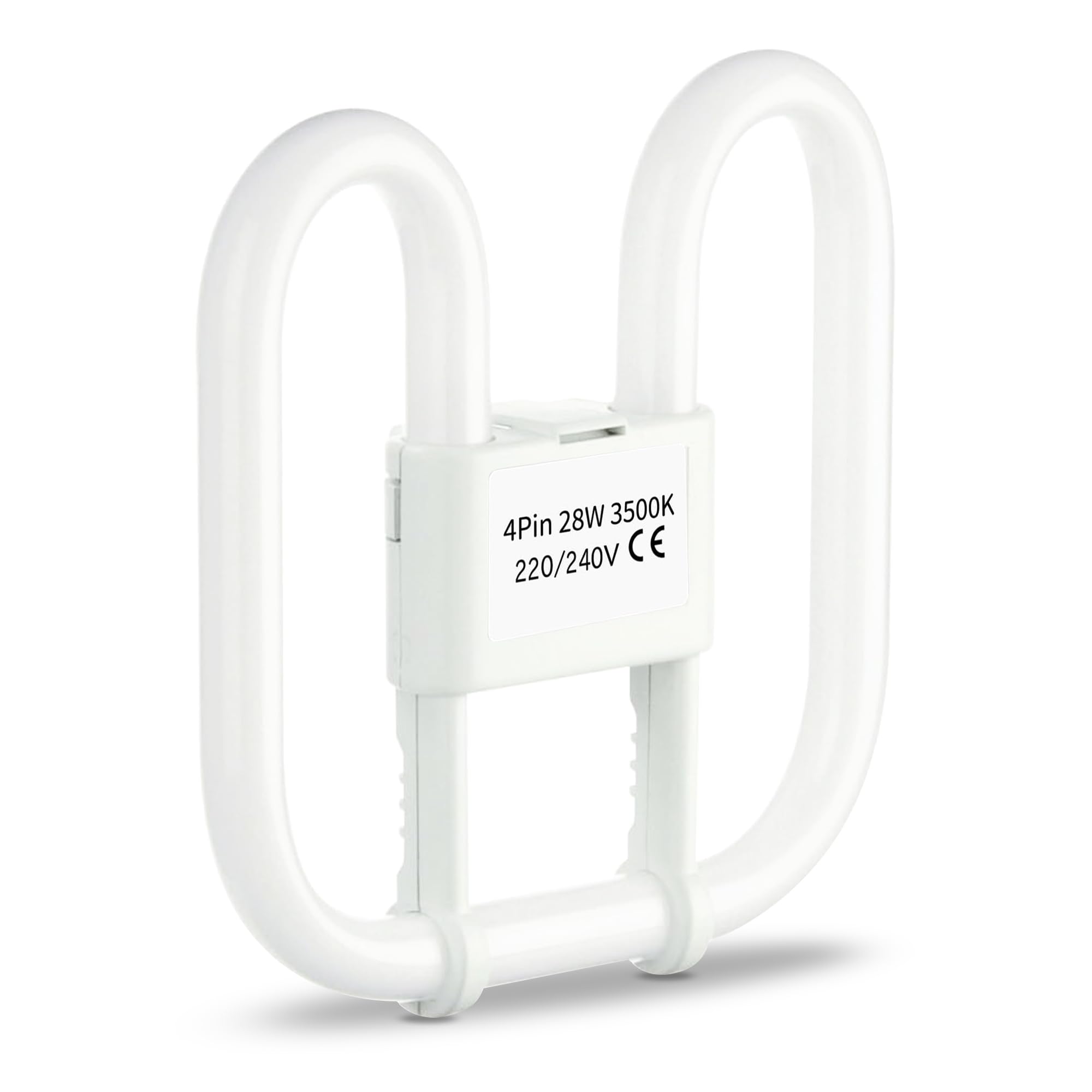 Quebec 28W GR10q CFL 2D Butterfly Bulb, 2000LM, 3500K Warm White, 10000H Lifespa