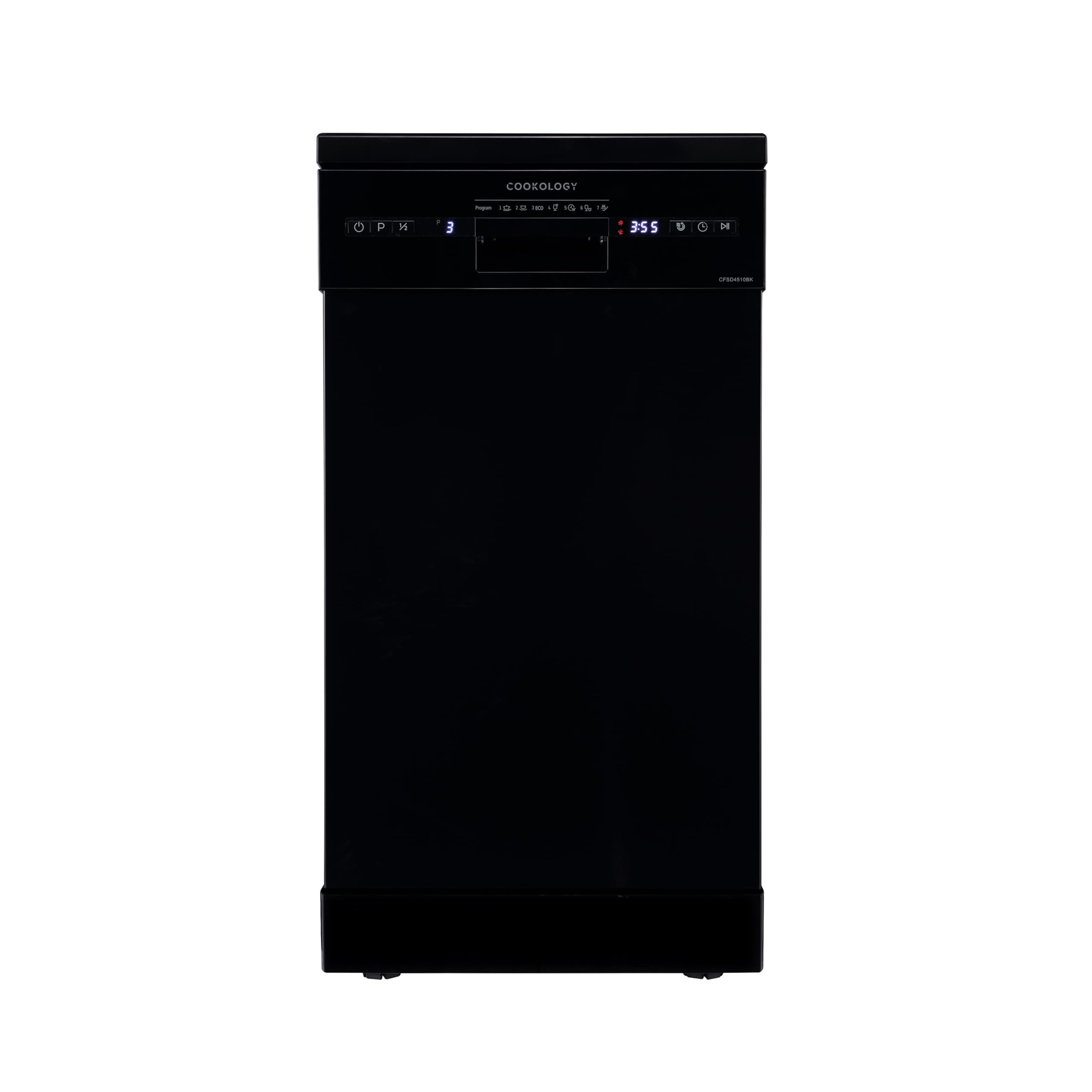 Cookology 45cm Slimline Freestanding Dishwasher - Compact Design - 10 Place Sett