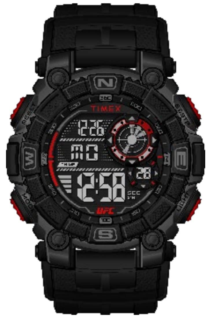 Timex Men's Digital Watch with a Plastic Strap UFC Redemption