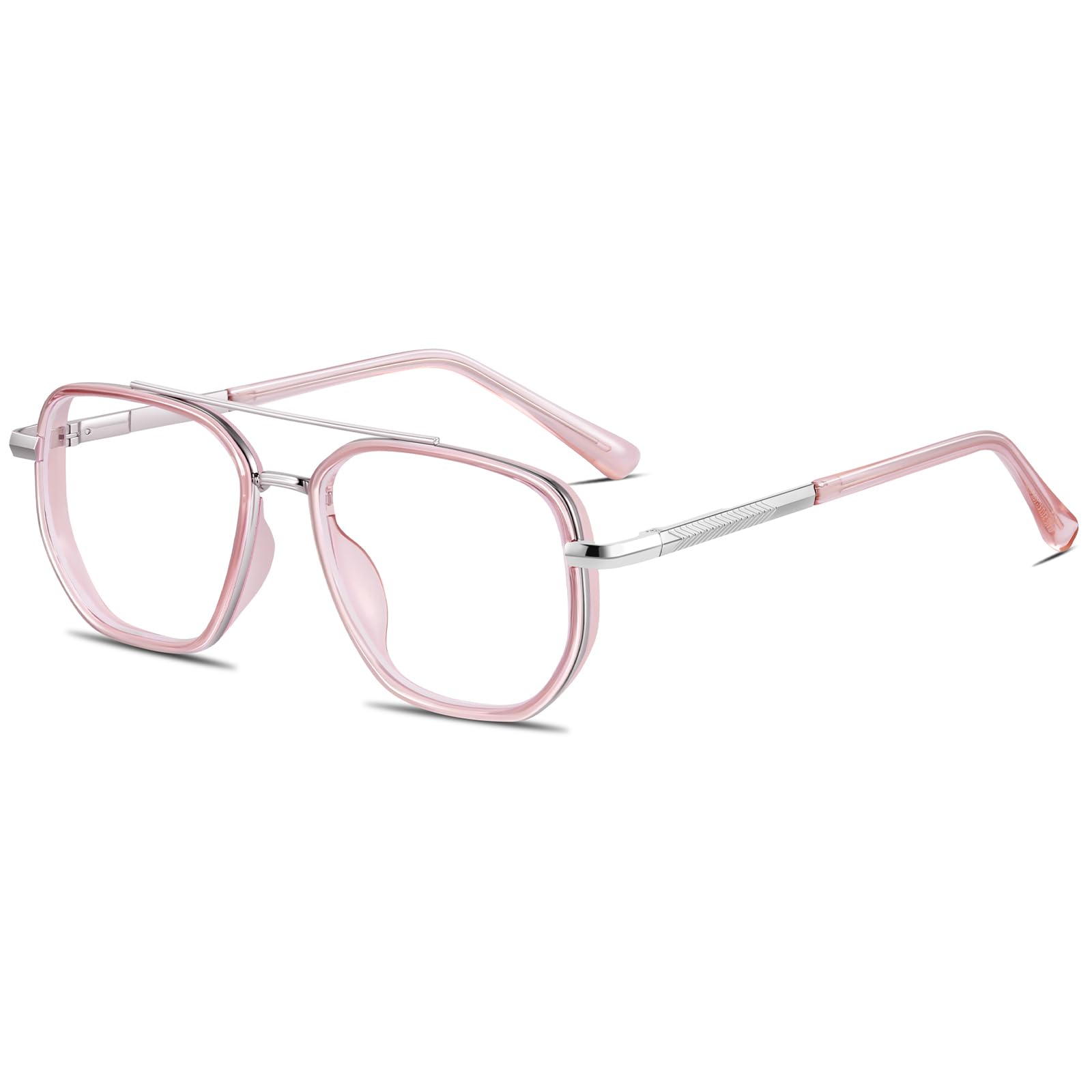 Aviator Blue Light Blocking Glasses for Women Men Trendy Metal Frame Computer TV