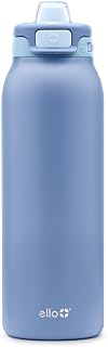 Ello Pop & Fill Insulated Stainless Steel Water Bottle with Quick Fill Lid, Leakproof Locking, Sip or Chug Spout, BPA-Free, Double Wall Vacuum Insulated for Sports, Travel & School- 22oz / 32oz / 40oz