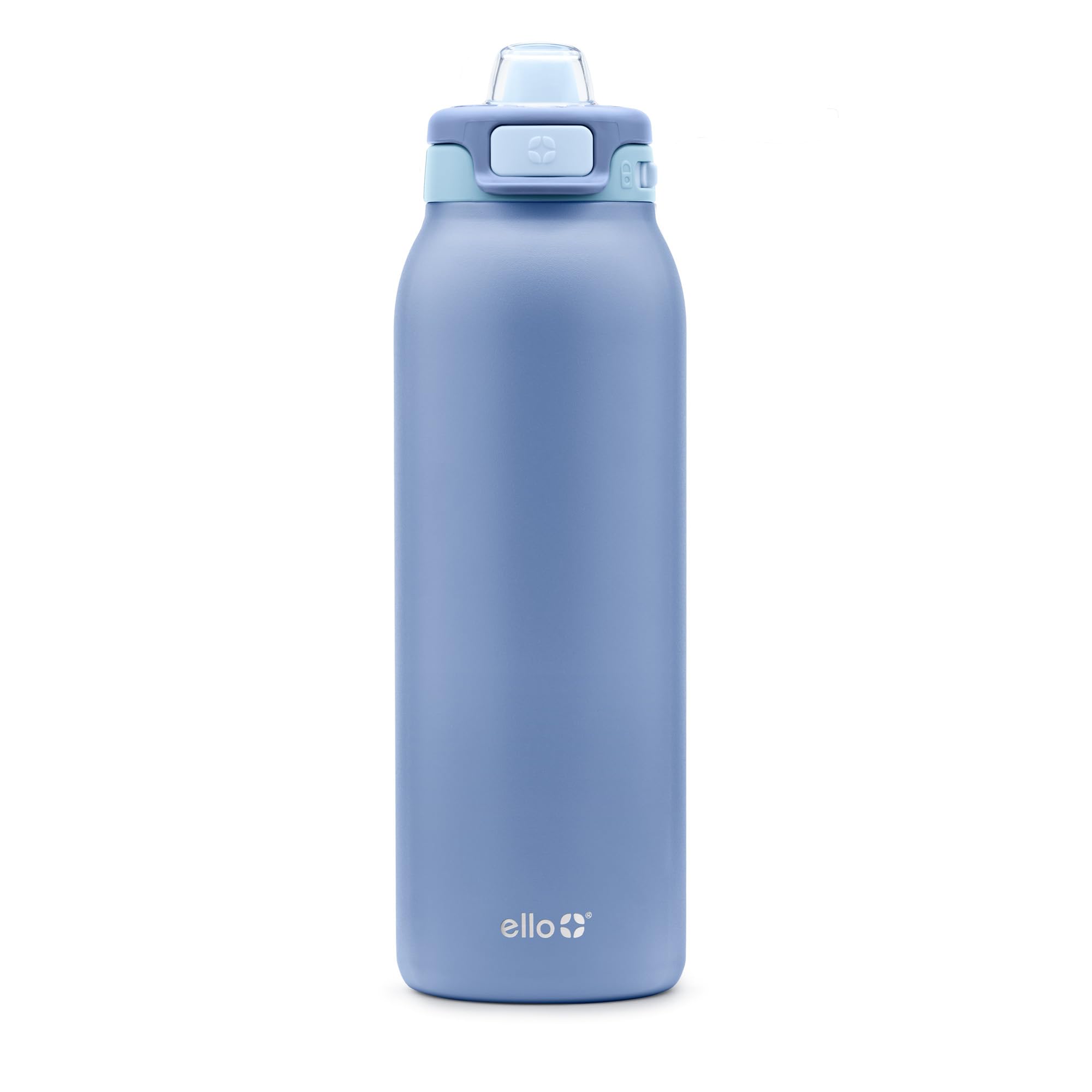 Ello Pop & Fill Insulated Stainless Steel Water Bottle with Quick Fill Lid, Leak