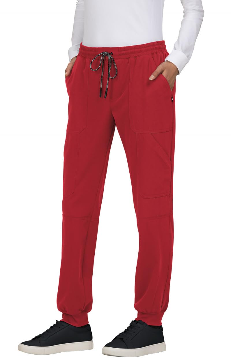 KOI Next Gen Women's 7 Pocket Good Vibe Jogger Scrub Pants with 4-Way Stretch an