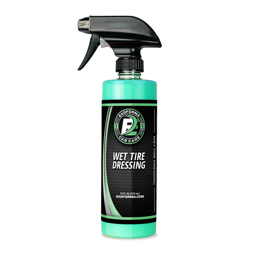 ExoForma Wet Tire Dressing Spray - Extremely High Shine Tire Dressing for That W