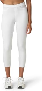 No nonsense womens Classic Denim Capri With Pockets Leggings Pants, White, Large US