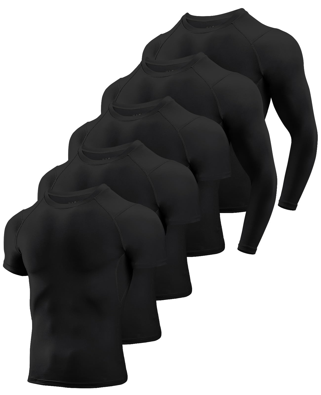 Niksa - Compression Shirts for Men, Short Sleeve Athletic Shirts Quick Dry Rash 
