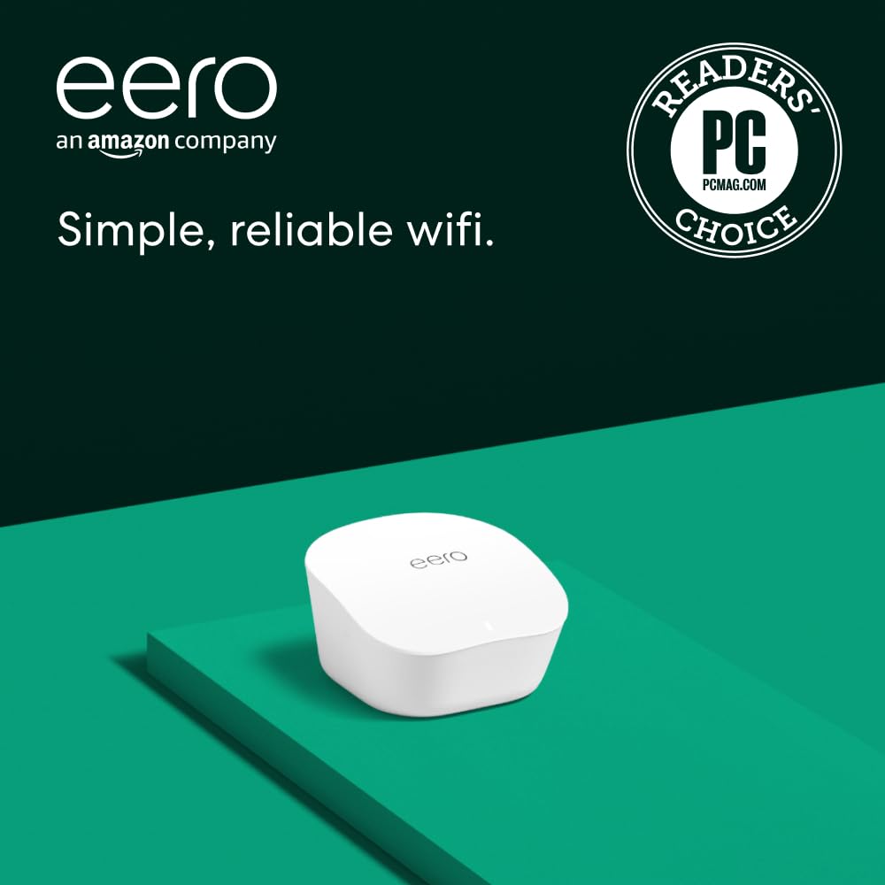 Amazon eero mesh wifi router - Supports internet plans up to 550 Mbps, Coverage 