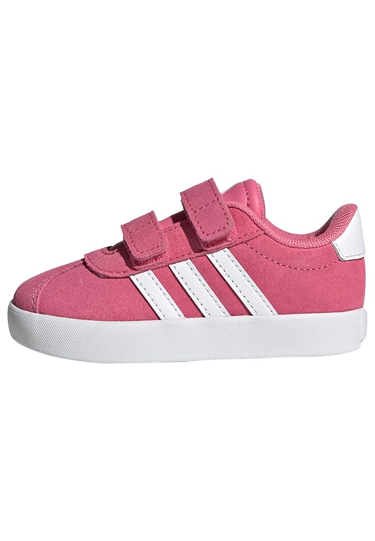Adidas Unisex – Children and Boys VL Court 3.0 Hook And Loop Kids Shoes
