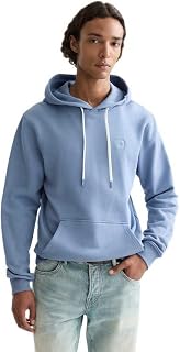 Scotch & Soda Essential Badge Logo Hooded Sweatshirt Men's Hooded Sweatshirt