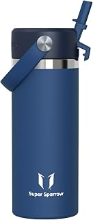 Sparrow Children's Stainless Steel Water Bottle 500 ml Thermal Straw Bottle
