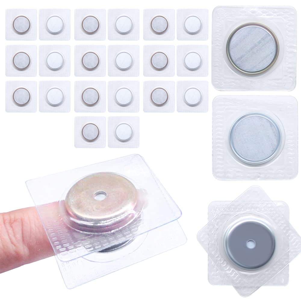 SEMINI Hidden Sew Magnetic Snap Invisible Hidden Sew in PVC Hidden Purse Closure