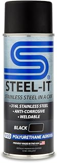 Steel-It 1012D Polyurethane, Industrial Paint Coatings, Weldable, Easy to Apply - Black (1 Pack)