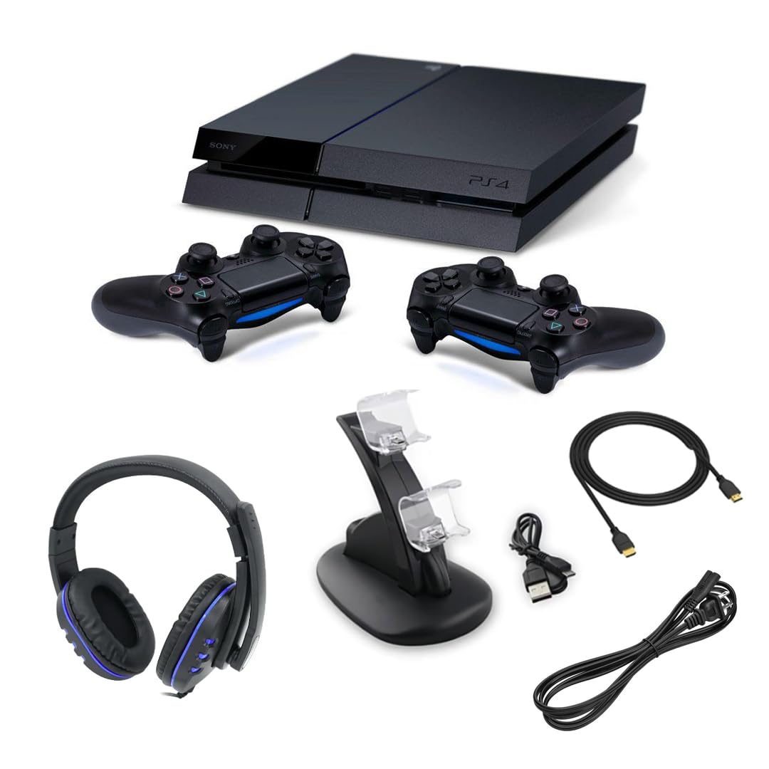 Sony Playstation 4 500GB Two Controller Bundle (Renewed)