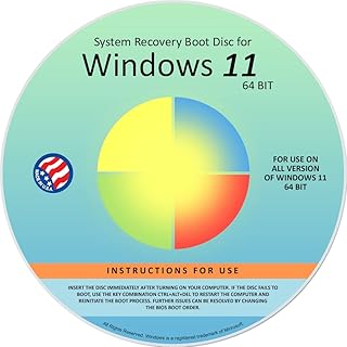 Ralix Reinstall DVD Compatible with Windows 11 All Versions 64 bit. Recover, Restore, Repair Boot Disc, and Install to Factory Default will Fix PC Easy!
