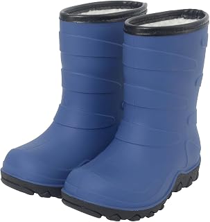 Kids Insulated Rain Boots Boys & Girls Snow Boots | Winter Fleece Lined Waterproof Mud Boots Keep Feet Warm and Dry, Two-Tone Color, Traction Sole, Toddler/Little Kids/Big Kids