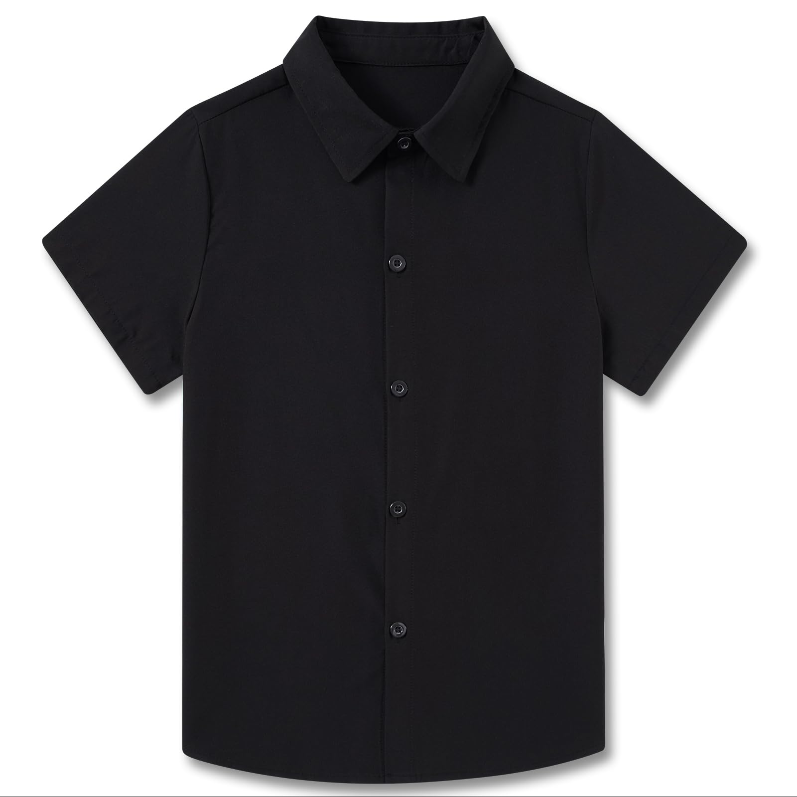 Funnycokid Boys Dress Shirt Short Sleeve Button Down Shirts 2-10 Years