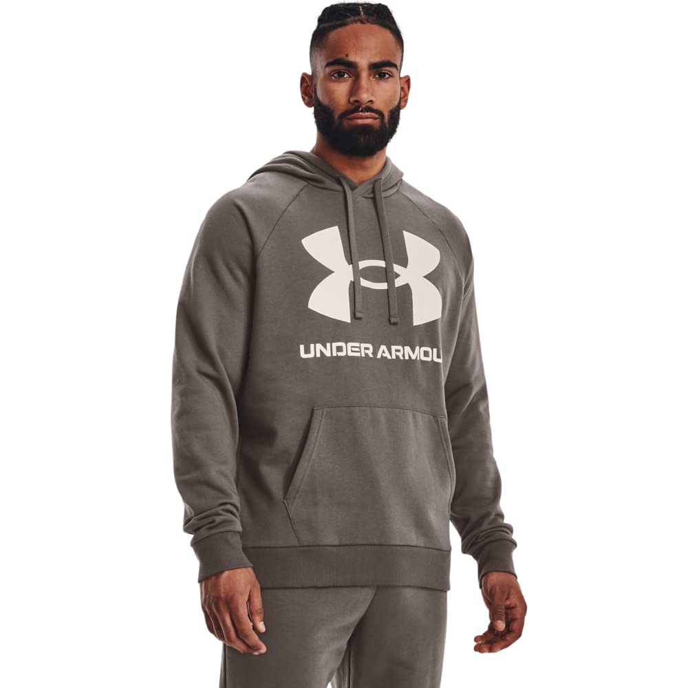 Under Armour Men's Rival Fleece Short Sleeve Hoodie Sweatshirt (Pack of 1)