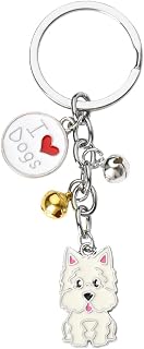 pet dog keychain charm ring veterinarian pet owner gift birthday christmas puppy theme gift cute dog key ring