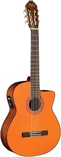 Washburn Classical C5CE Cutaway, Acoustic Electric Guitar | Nylon strings; spruce top; classic body; onboard electronics