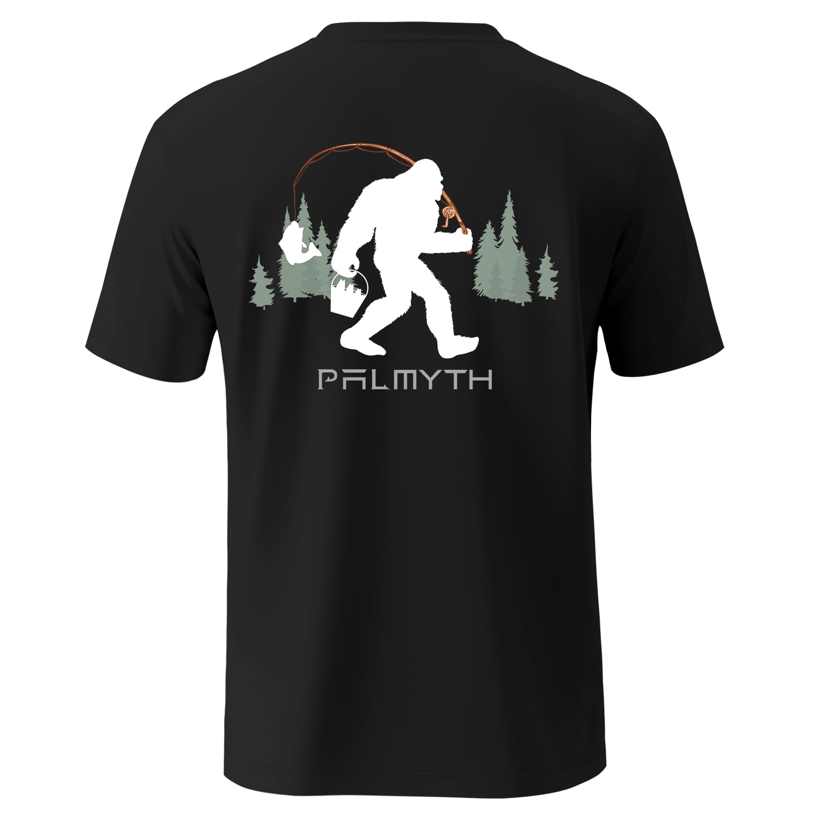 Palmyth Fishing Shirts for Men Short Sleeve UPF 50+ T-Shirt Quick Dry