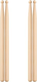 2 Pairs Drum sticks 5A, Drumsticks for Drums Professional Classic Maple Wood Drumsticks Percussion Drumstick for Professional Beginner