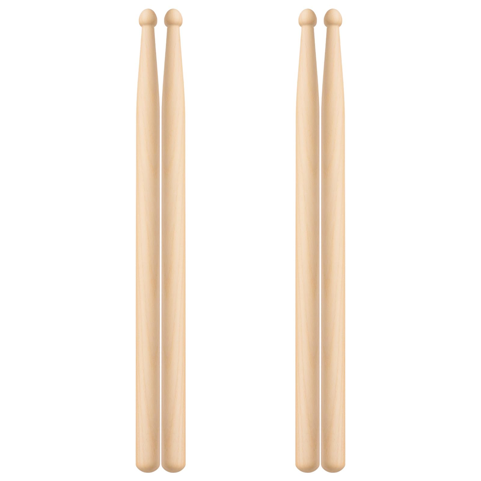 2 Pairs Drum sticks 5A, Drumsticks for Drums Professional Classic Maple Wood Dru