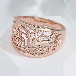 Hollow Out Pattern Design Women's Ring Daily Jewelry