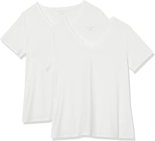 Amazon Essentials Women's Plus Size Short Sleeve V Neck T Shirt