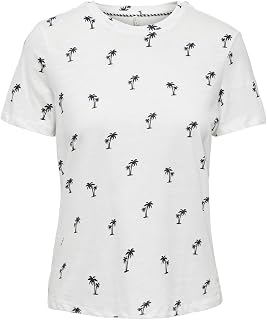 ONLY Women's Onlbone Reg S/S AOP Top Box JRS T-Shirt