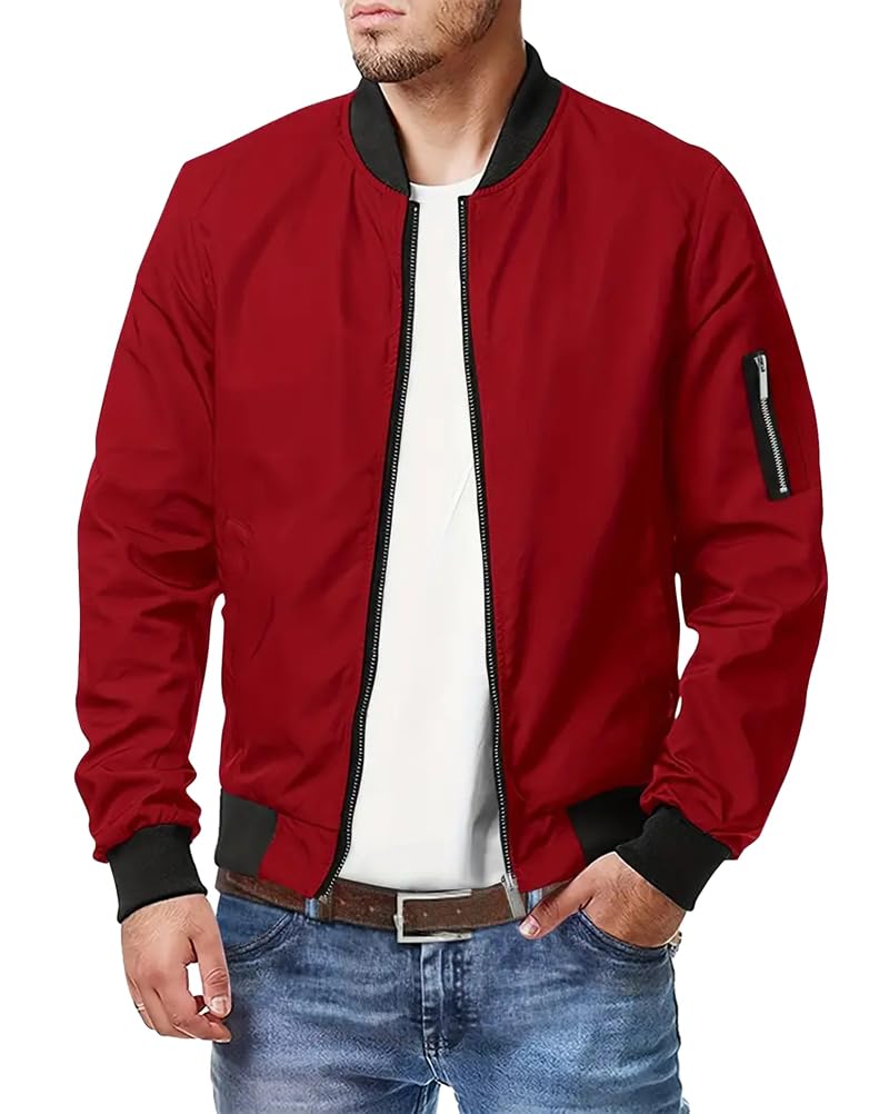Men's Jackets Bomber Jacket Casual Coats Lightweight Outdoor Jacket Sports Jacke