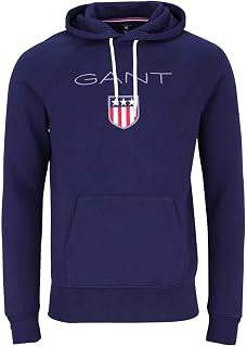GANT Men's Regular Coat Hoodie, Fresh Blue