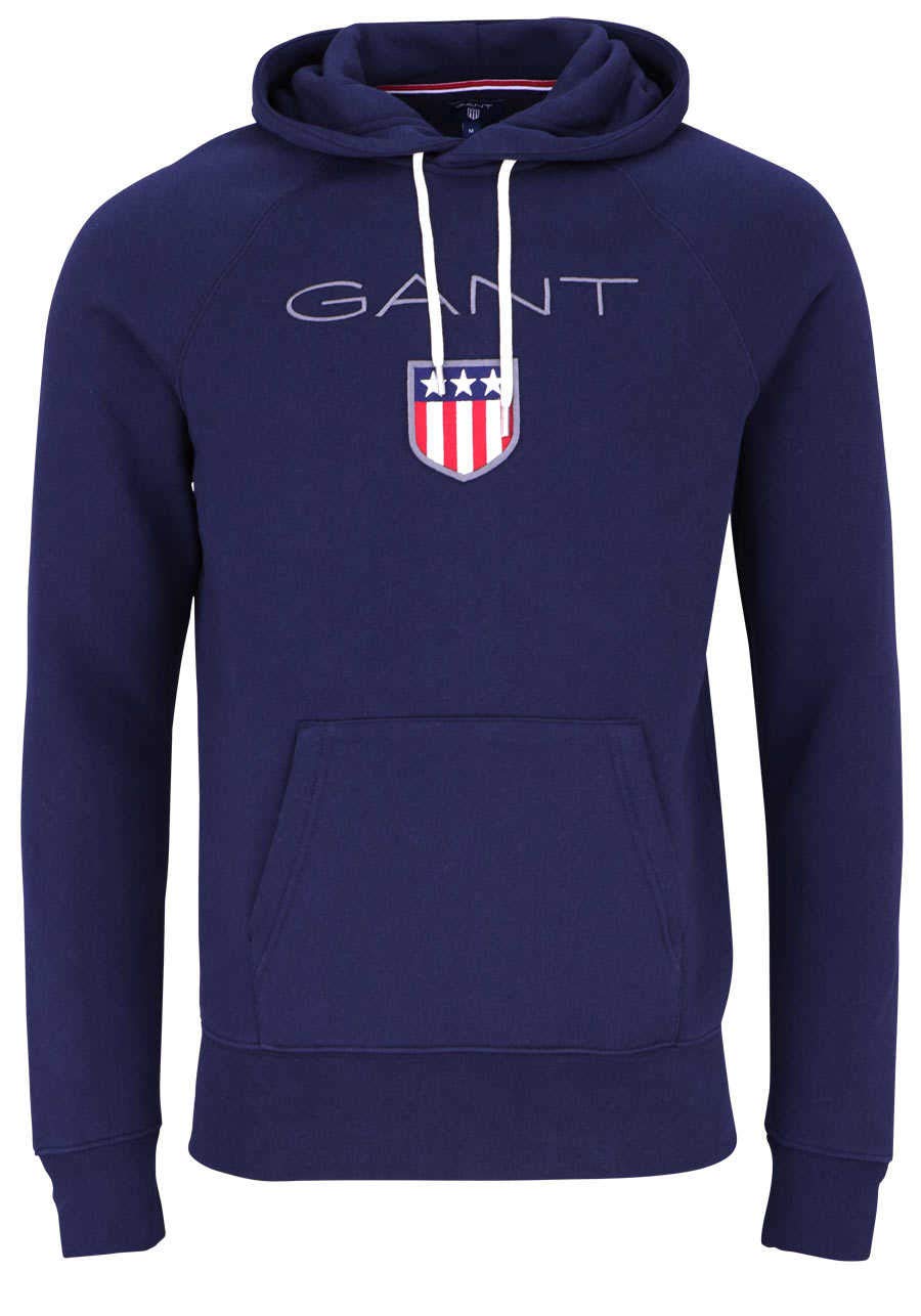 GANT Men's Regular Coat Hoodie, Fresh Blue