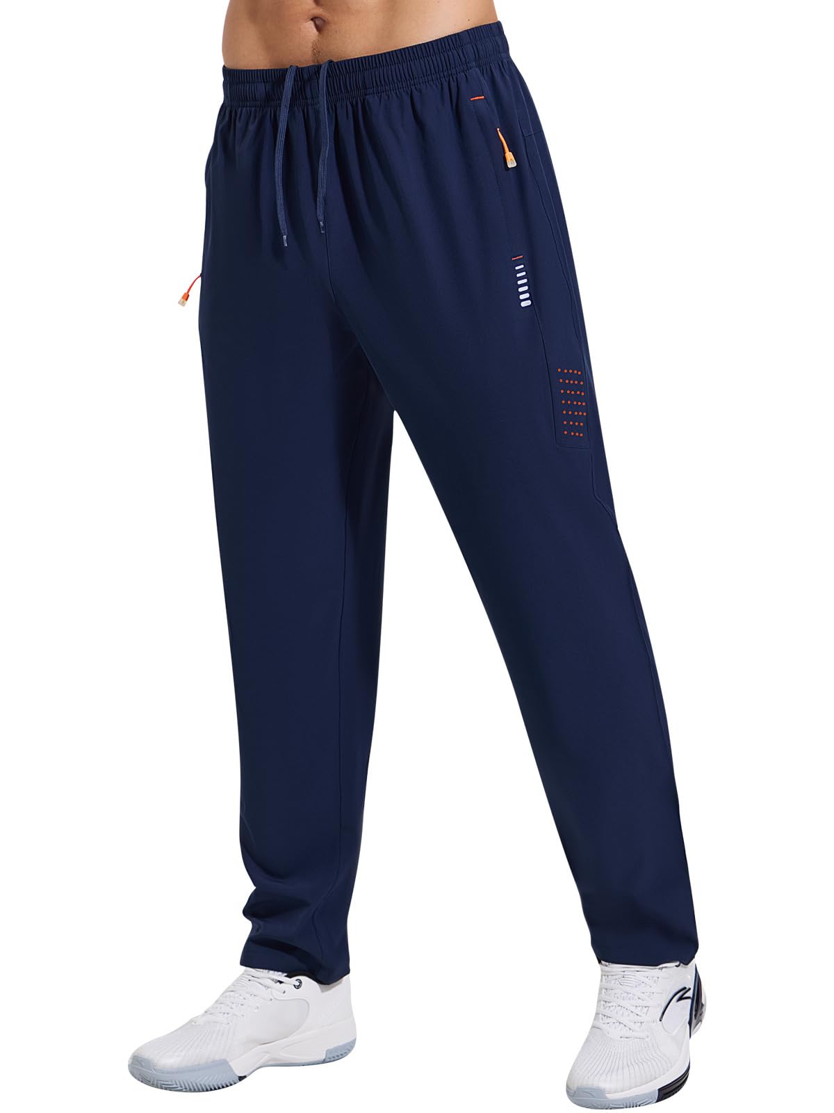 Gaiatiger Tracksuit Bottoms Men Breathable Joggers with Zip Pocket | breathable 