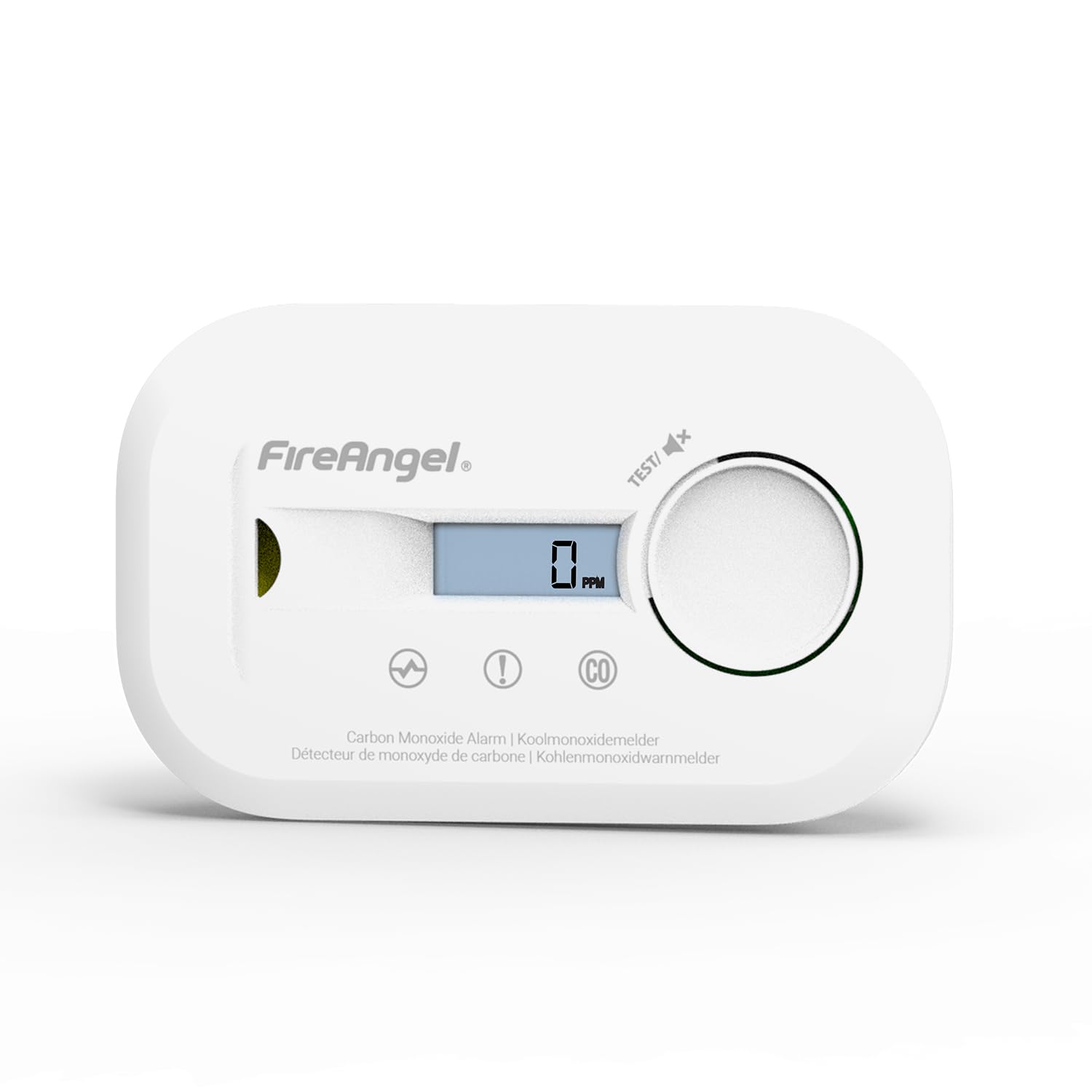 FireAngel FA6812 Digital Carbon Monoxide Detector for Home, 10yr CO Alarm | 1-Pa