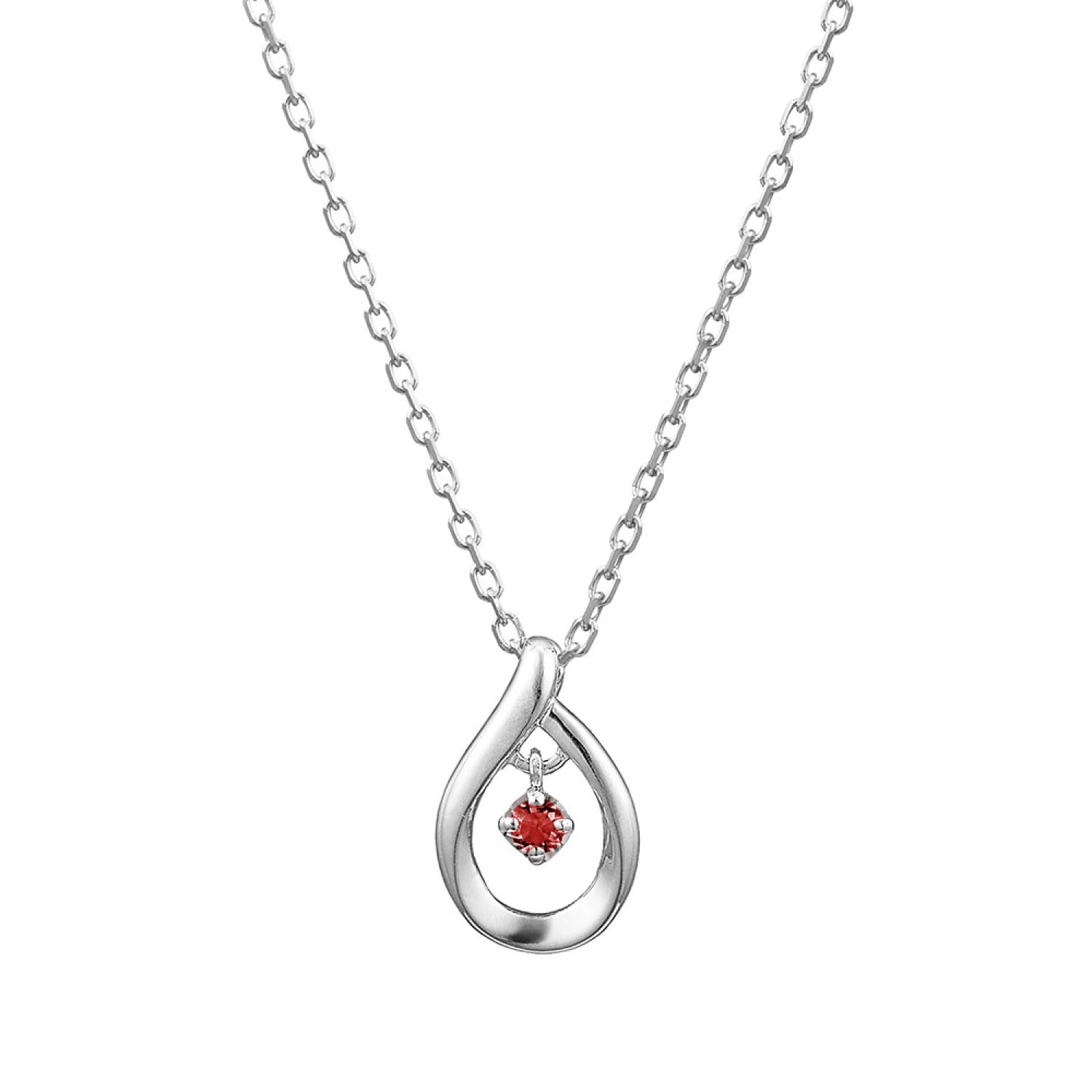 [4℃] Official Silver Necklace with Jewelry Case, Elegant Teardrop, Anniversary P