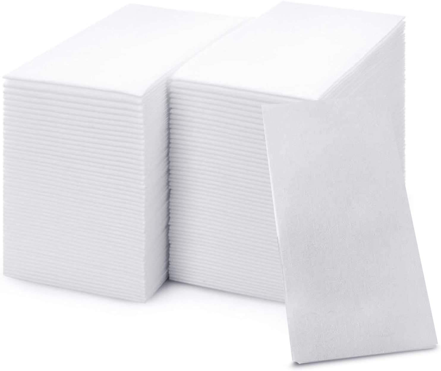 50 Large Disposable Guest Towels for Bathroom, Premium Linen-Like, Multi-Fold, C