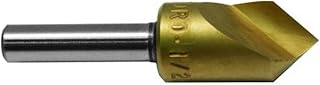 M.A. Ford 61T050002 82° HSS Unfluted Countersink, 1/2" Dia., Tin Coat, 61107