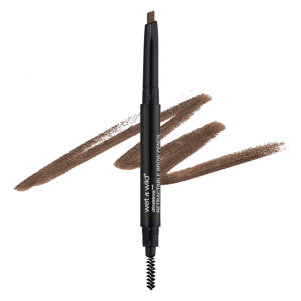 wet n wild Ultimate Eyebrow Retractable Definer Pencil, Medium Brown, Dual-Sided