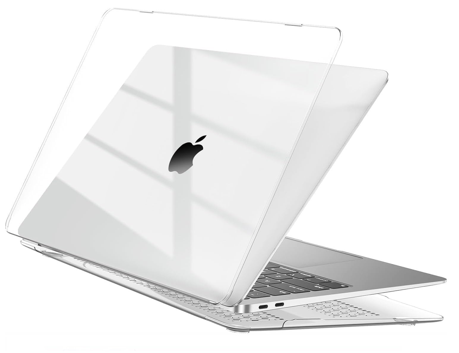 EooCoo für MacBook Pro 13 Zoll Hülle M2 M1 2022-2017 Kristall Klar Case