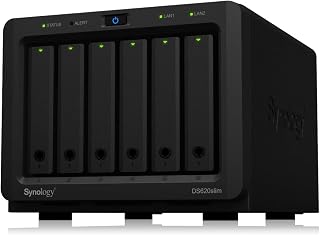 Synology Disk Station DS620slim - NAS server - 6 bays - SATA 6Gb/s - RAID 0, 1, 5, 6, 10, JBOD - RAM 2 GB - Gigabit Ethernet - iSCSI