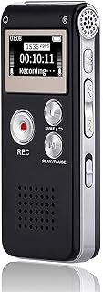 16GB Digital Voice Activated Recorder Sound Audio Recorder Dictaphone for Lectures Meetings by Sunlan