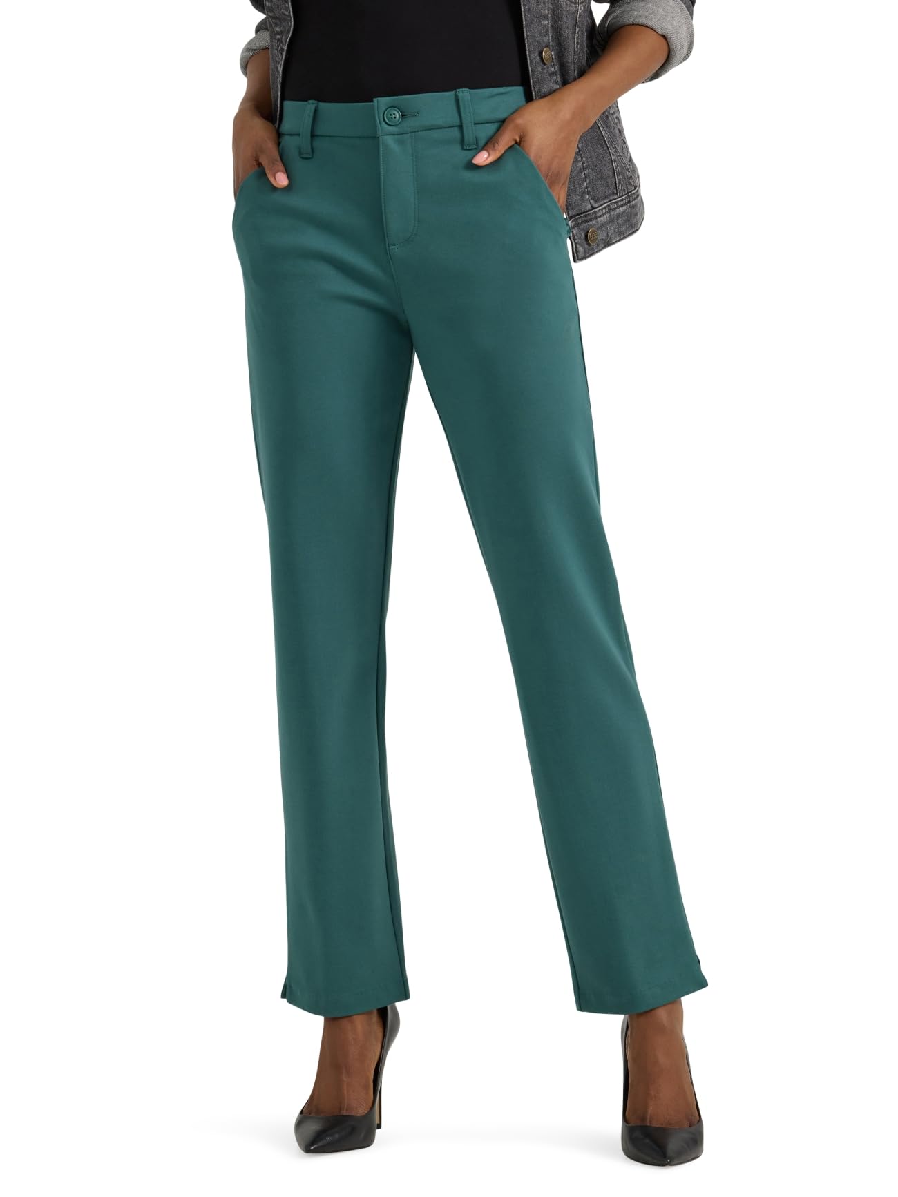 Lee Women's Ultra Lux Comfort Any Wear Side Vent Ankle Pant