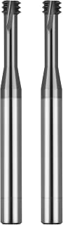 2pcs UNC1/2-13 Thread Mill Cutter Solid Carbide Coating for Steel Stainless | CNC American UN threads Thread Milling tap Solid Coating Carbide for Steel Stainless Steel