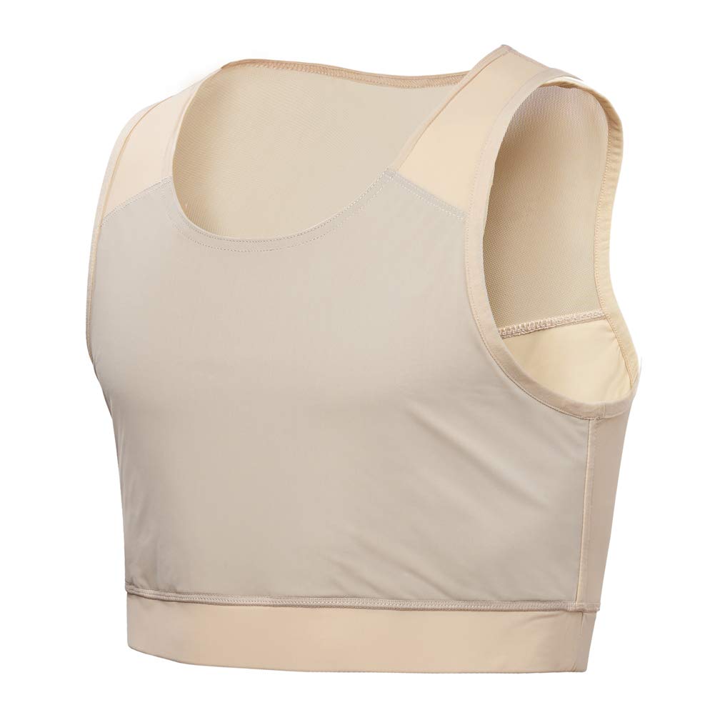 Idtswch Bust Binder for Transgender Binder Minus Half FTM Chest Binder Bra Compr