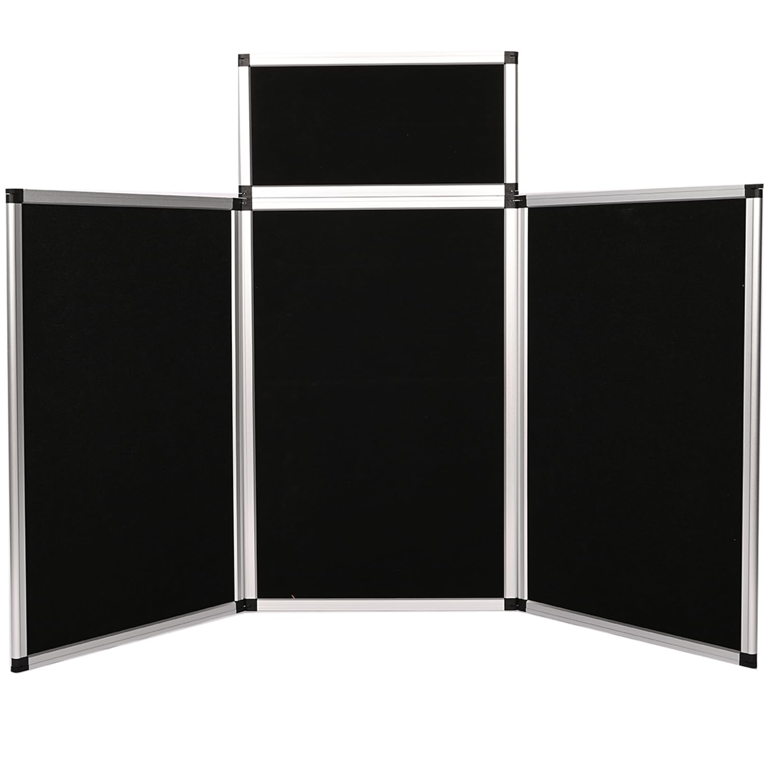 ISXACFF 3+1 Panel Trade Show Presentation Board 70.8“ x 35.4” Black Trifold Post