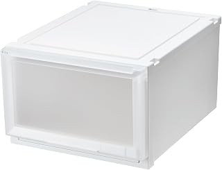 天馬 収納ボックス フィッツケースアドバンス 幅45×奥行55×高さ30cm クローゼット 収納ケース たわみにくい 衣装ケース 日本製 再生材配合 サステナブル 【色 ホワイトクリア】 【55-45L】